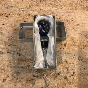 Wine stopper glass blown